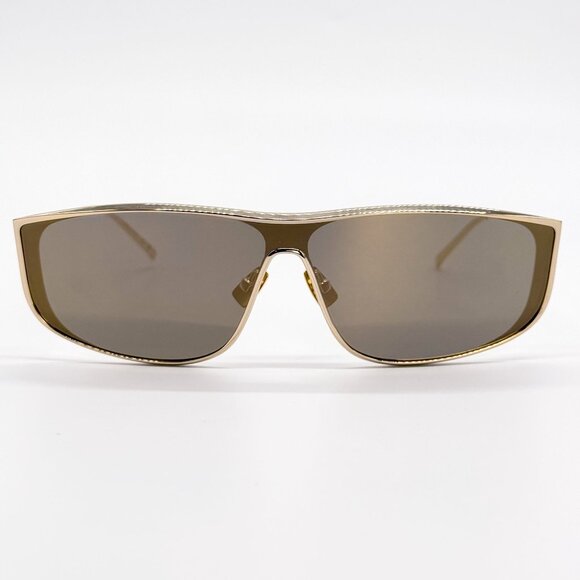 NEW SAINT LAURENT SL605 LUNA 004 SHIELD GOLD SUNGLASSES SAINT LAURENT SL 605 - Picture 5 of 10